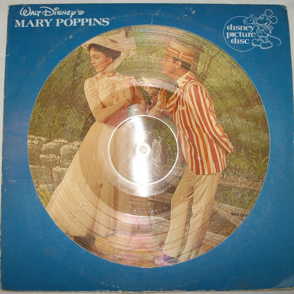 1981 Disney Mary Poppins Picture Disc Record